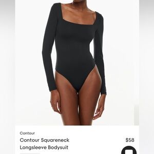 Aritzia Babaton Longsleeve Squareneck Bodysuit